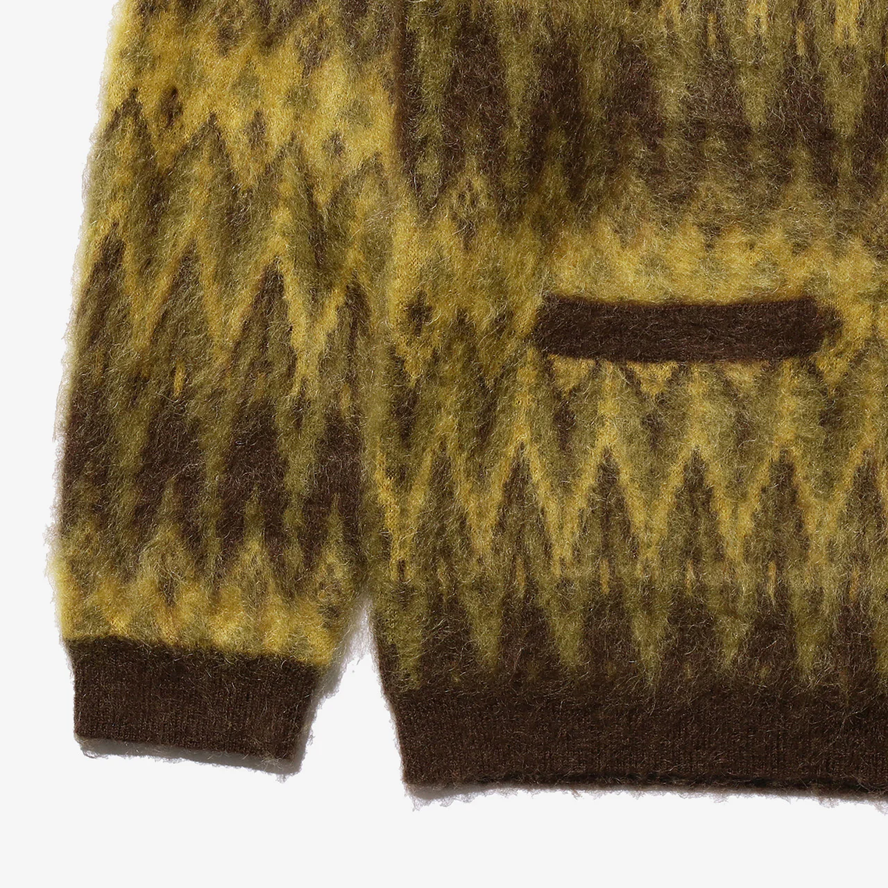 Cardigan Double Jacquard Chevron Pattern - Image 4