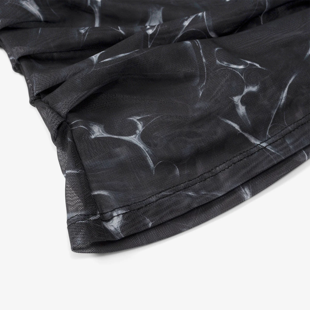 Wmns Printed Mesh Plated Long Sleeve - Image 6
