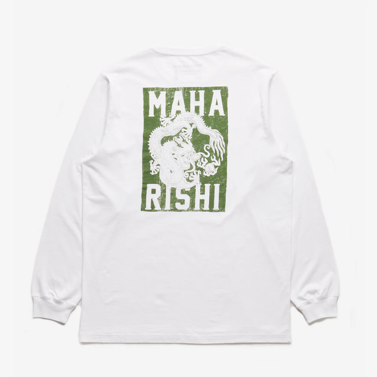 Woodblock Dragon Long Sleeve T-Shirt - Image 2