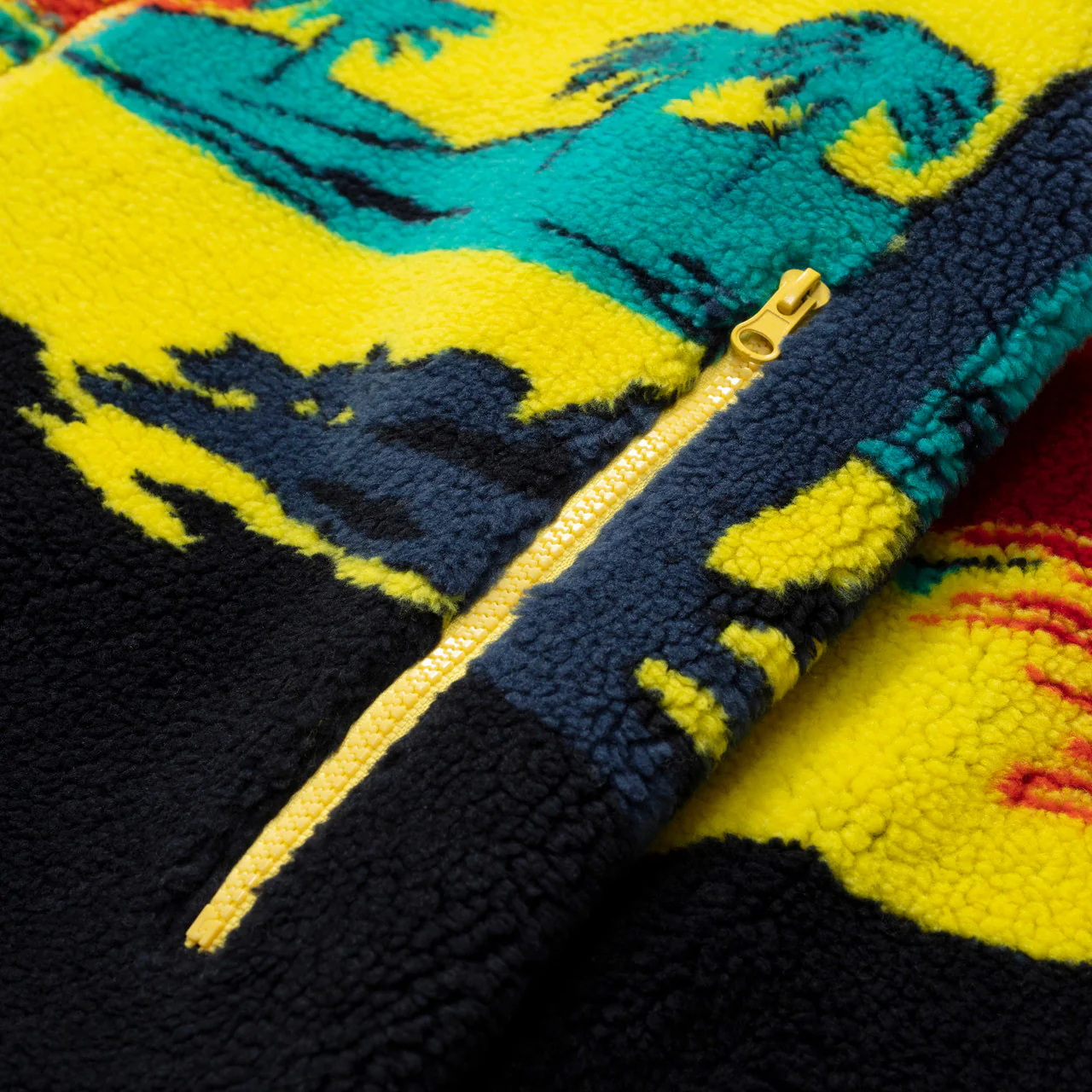 Palm Tree Fleece Jacket - Image 9