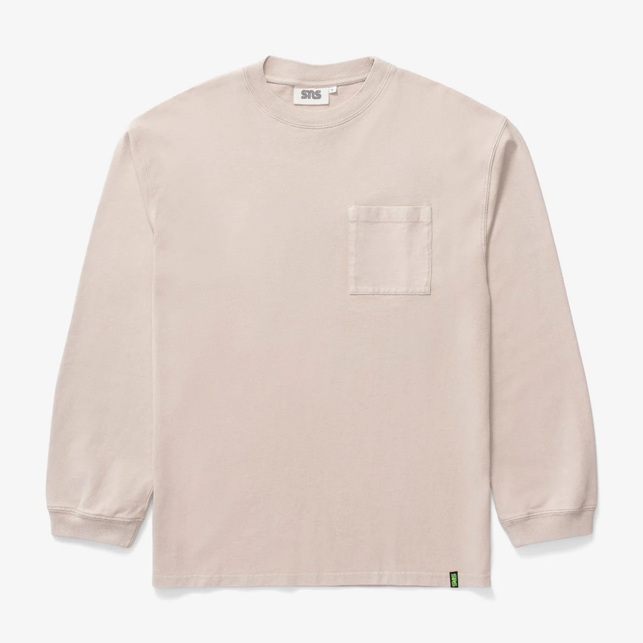Washed Long Sleeve Pocket Tee
