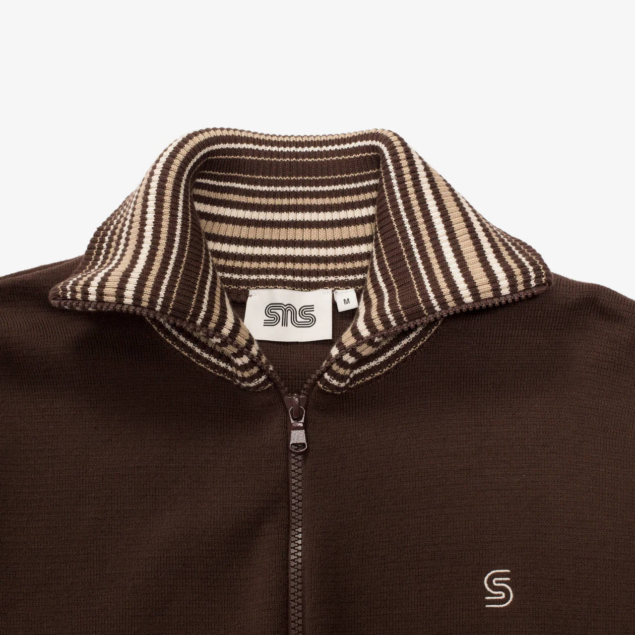 Zipped Knitted Track Jacket - Image 3